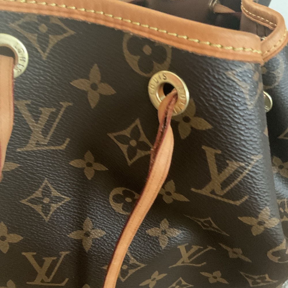 Brown Monogram Drawstring Bucket Bag - image 5